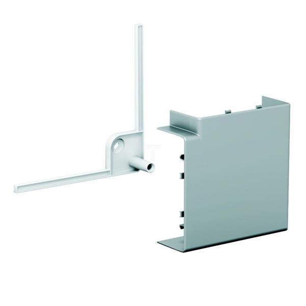 Optiline 45 Kolanko kanału 90st. PC/ABS metaliczne aluminium ISM10353
