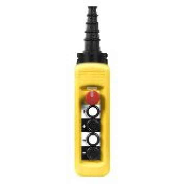 Kaseta sterownicza wisząca XAC-A, 4 przyciski+1 awaryjnego zatrzymania XACA48141