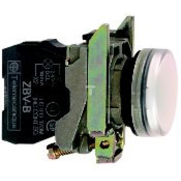 Wskaźnik św. okr. O 22, IP65, biały, zintegr. LED, 240 V, ATEX XB4BVM1EX