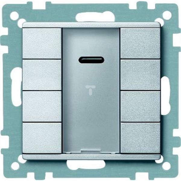 Przycisk poczwórny plus z odbiornikiem podczerwieni, aluminium, system M MTN627960