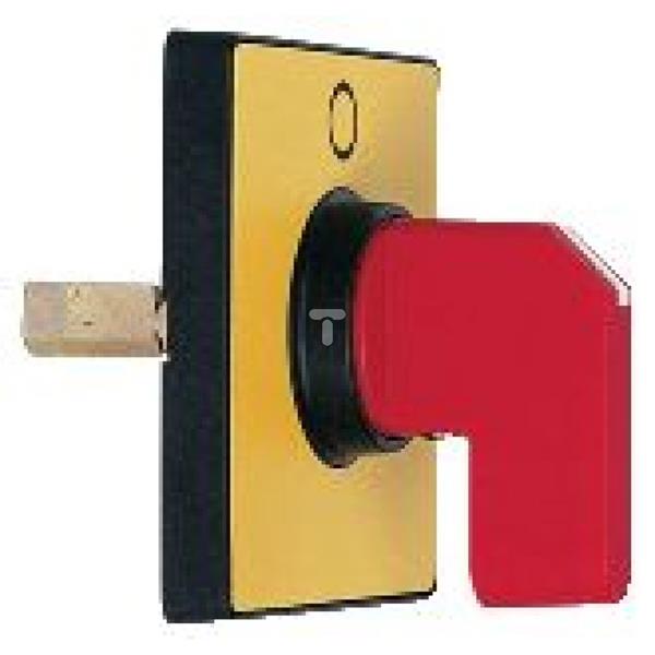 Głowica oper. 60x60mm, kolor żółty, czerw. rączka, O-I KCD1MH