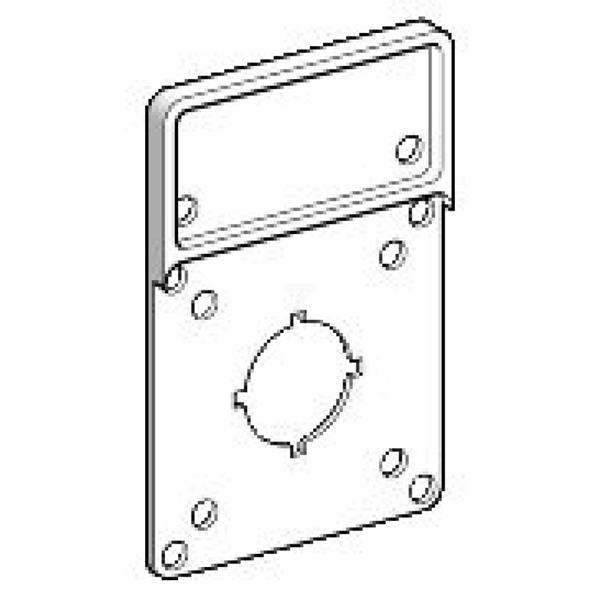 Ramka do mocowania etykiet bez tabliczki, panel przedni 90x90mm KZ101