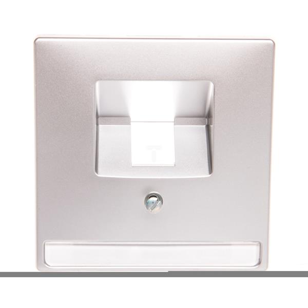 Merten Artec Plytka centralna pojedyncza pod wkład RJ45/RJ11 aluminium MTN291860