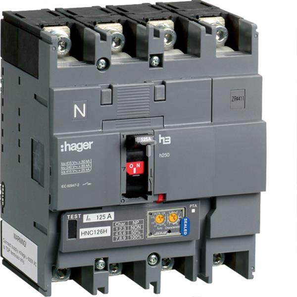 Wyłącznik mocy 4P 125A 50kA h250 LSI HNC126H