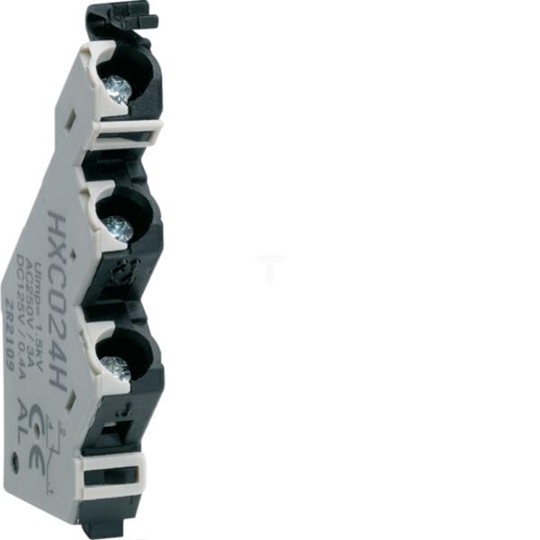 Styk sygnalizacyjny 1P 230VAC montaż czołowy H250-H1600 HXC024H