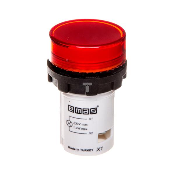 Lampka sygnalizacyjna 230V czerwona T0-MBSD220K
