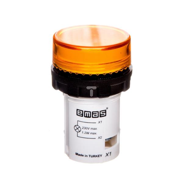Lampka sygnalizacyjna 230V żółta T0-MBSD220S