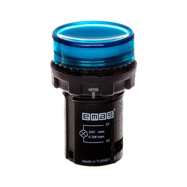 Lampka sygnalizacyjna 24V niebieska T0-MBSD024M