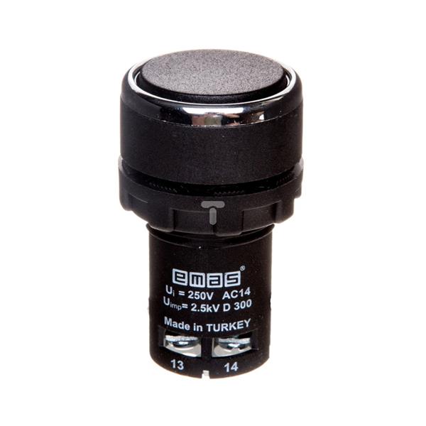 Przycisk sterowniczy monoblok czarny 1Z 1R T0-MB102DH