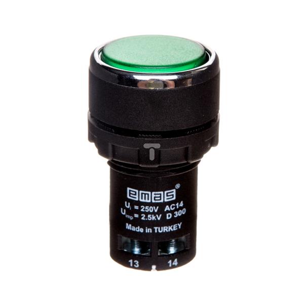 Przycisk sterowniczy monoblok zielony T0-MB100DY