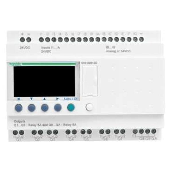 Sterownik programowalny 16 wejść 10 wyjść 100-240V AC RTC/LCD Zelio SR3B261FU