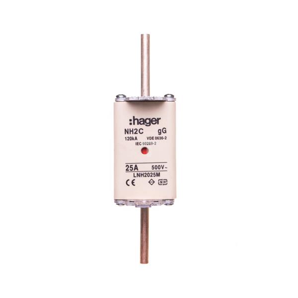 Wkładka bezpiecznikowa NH2C 25A 500V gG LNH2025M