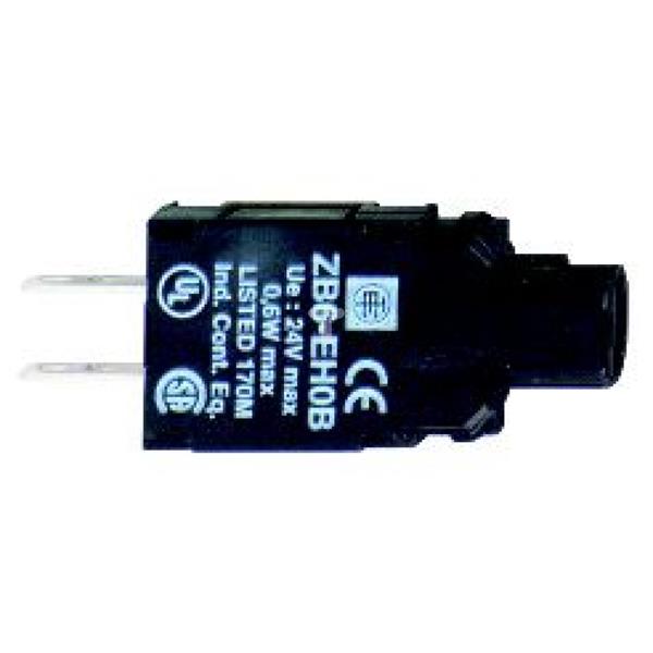 Zestaw św. z korpusem/kołnierzem mocującym do żarówki neonowej 230V ZB6EM0B