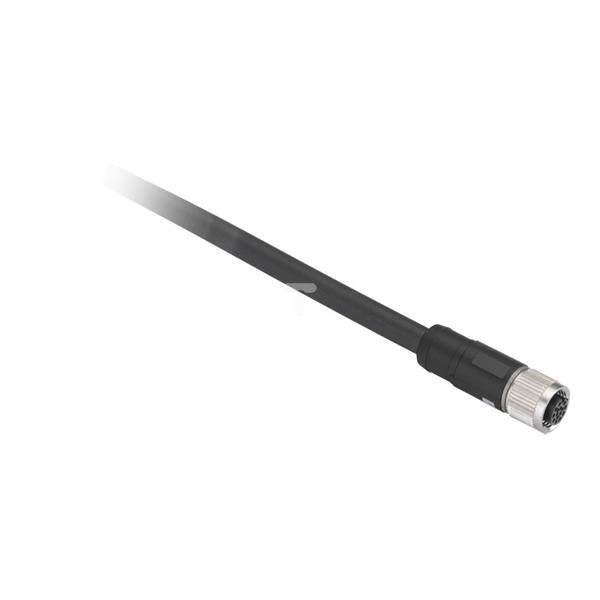 Konektor okablowany XZ, prosty żeński M12, 8-pinowe , przew. PVC 10m XZCP29P11L10
