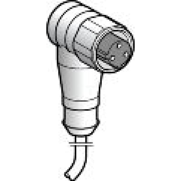 Konektory okablowane XZ, żeńskie kątowe, 1/220 UNF, 3 pin., przew. PVC 5m XZCPA1965L5