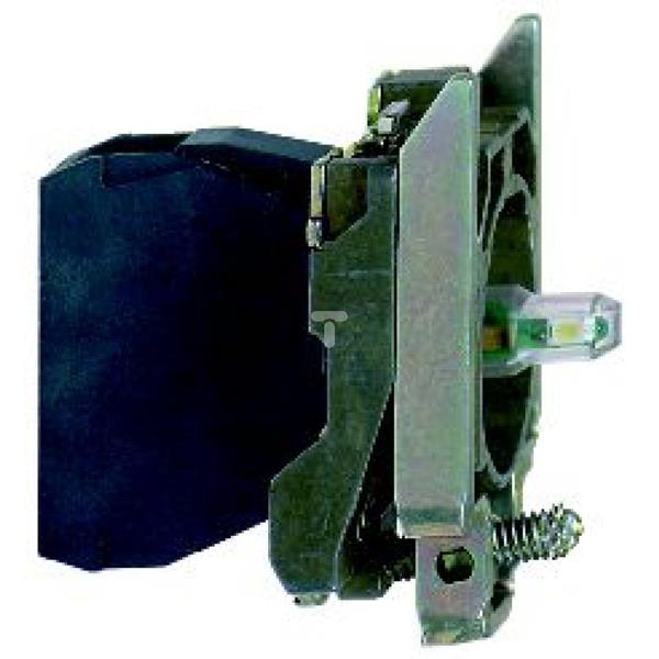 Zestaw św. ziel. z korpusem/kołnierzem mocującym zinteg. LED 110...120V ZB4BVG3