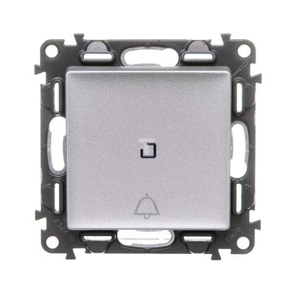 VALENA LIFE Przycisk /dzwonek/ z podświetleniem aluminium 752316
