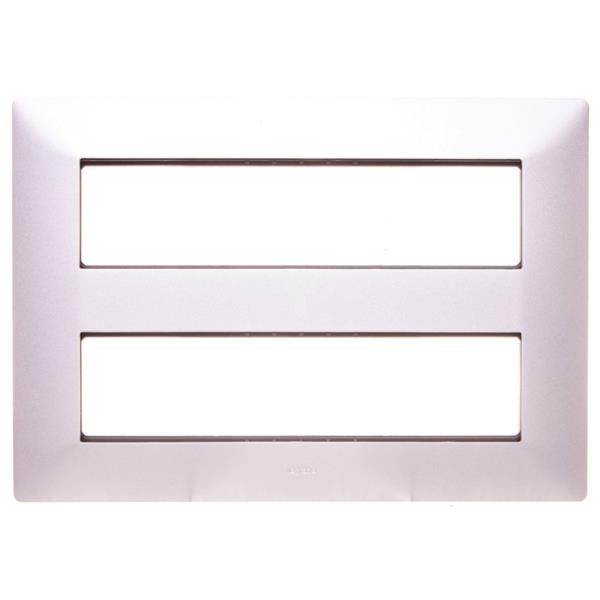 VALENA LIFE Uchwyt podwójny /8modułów/ aluminium 752346