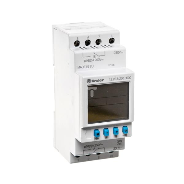 Programator tygodniowy elektroniczny 2P 16A 230V AC 12.22.8.230.0000