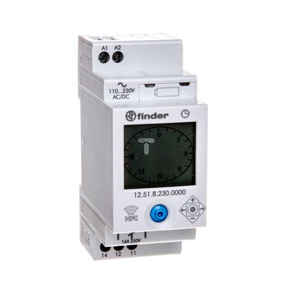 Programator tygodniowy/dobowy elektroniczny 1P 230V AC 12.51.8.230.0000