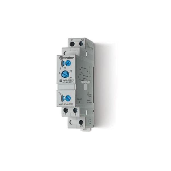 Przekaźnik czasowy 2Z 6A 12-240V AC/DC 250V jednofunkcyjny SD gwiazda-trójkąt 80.82.0.240.0000