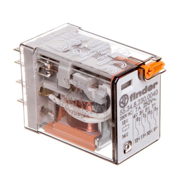 Przekaźnik miniaturowy przemysłowy 4P 7A 250V AC 55.34.8.230.0040