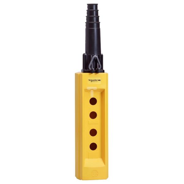 Kaseta sterownicza pusta wisząca XAC-B, 4 otwory+1 w podstawie XACB041
