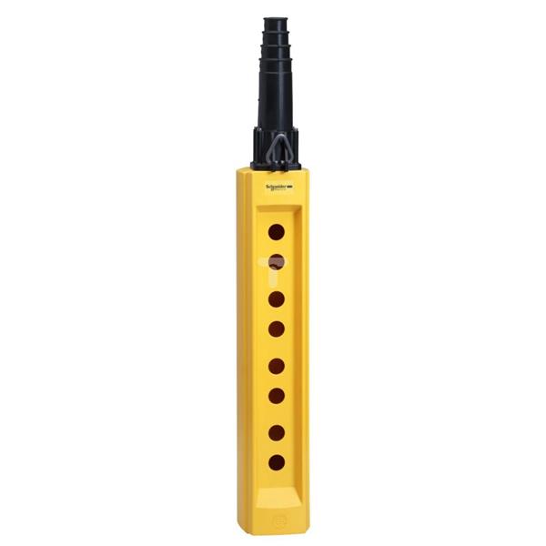 Kaseta sterownicza pusta wisząca, XAC-B, 8 otworów+1 w podstawie XACB0815