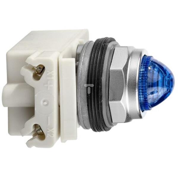 Wskażnik świetlny okr. O 30, nieb., Żarówka BA 9s, 230 V AC, IP66 9001KP7L9