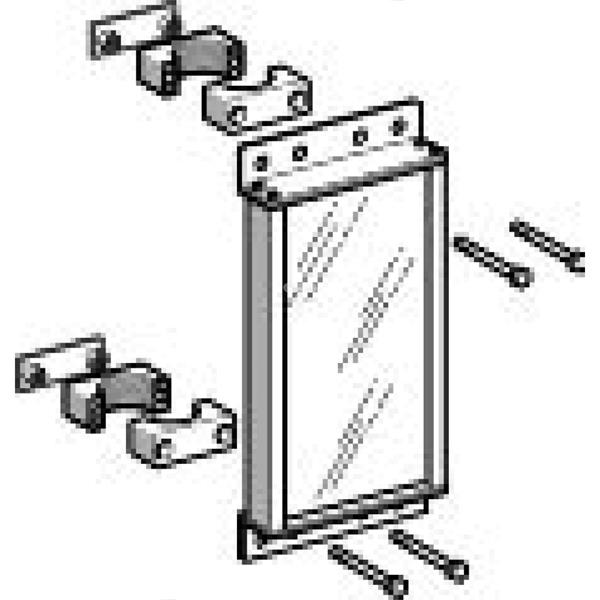 Adapter 90° lustra z obrotowymi mocowaniami, szkło, 343mm XUSZM0305