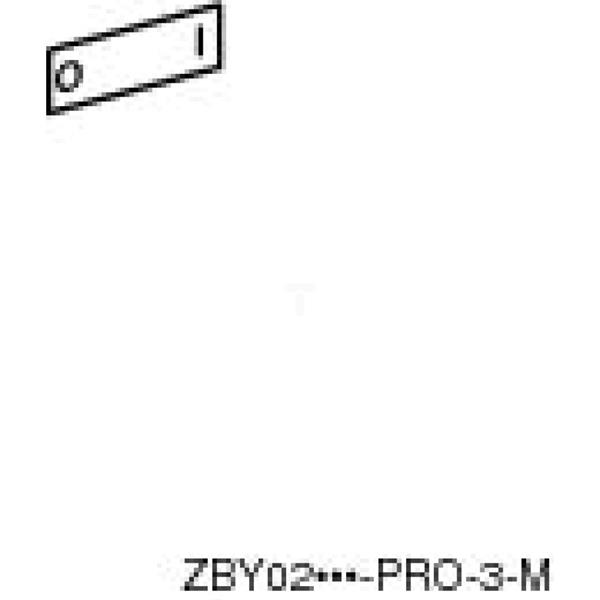 Etykieta oznacznikowa8x27mm, do ramki do mocowania etykiet 30x40mm, O-I ZBY02178