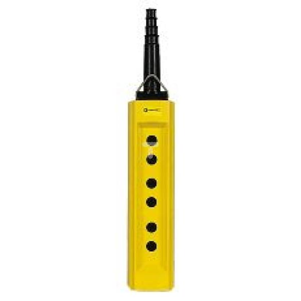 Kaseta sterownicza pusta wisząca, XAC-B, 6 otworów+1 w podstawie XACB0615