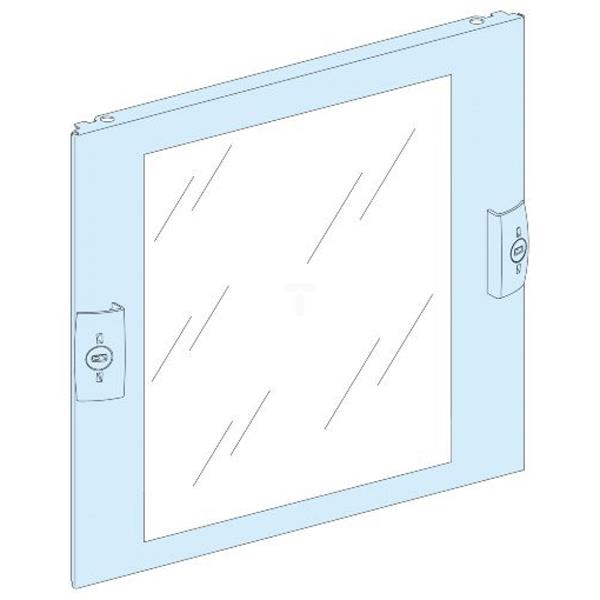 Przezroczysta płyta czołowa, 9modułów, szer, = 250mm 03354