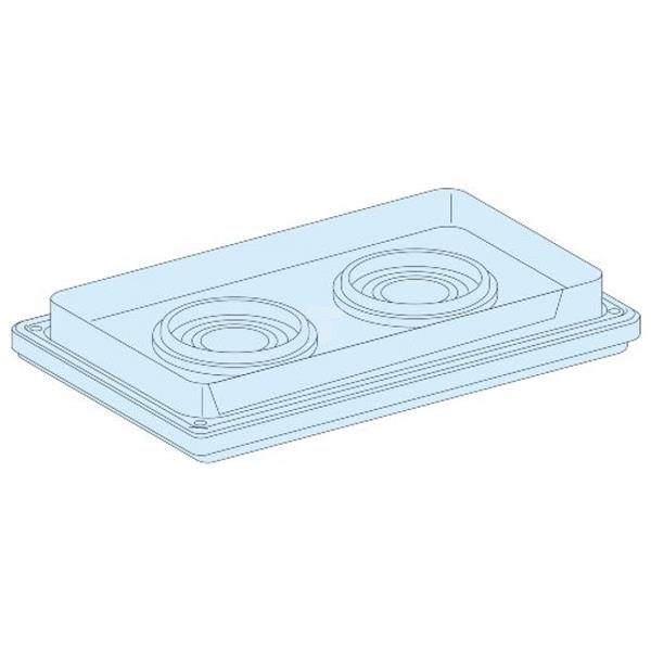 Prisma Plus, system G, obudowa natynkowa, płyta dławnic, 2 otwory 08899