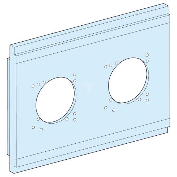 Płyta montażowa do gniazd przemysłowych otwory 65x85mm 08863