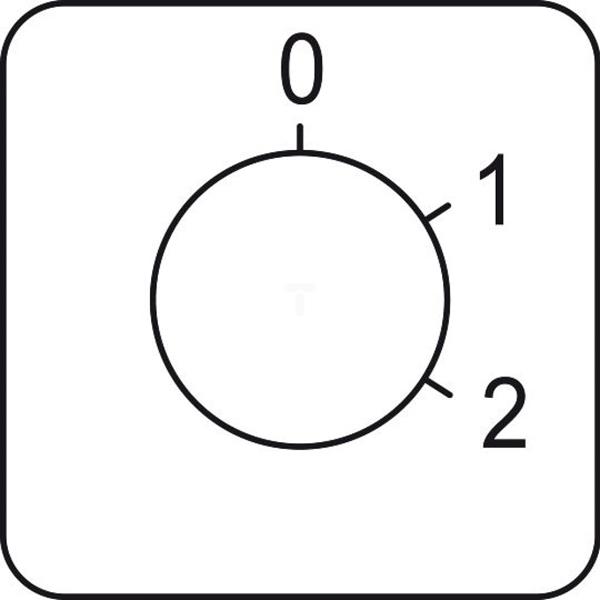 Etykieta Łącznika krzywkowego 0 do 2, 45x45mm KZ18630