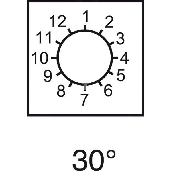 Etykieta do Łącznika krzywkowego 1 do 12, 46x46mm XBCY7229