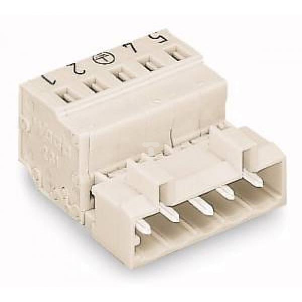 Wtyk MCS-MIDI Classic 8-biegunowy jasnoszary raster 5mm 721-608
