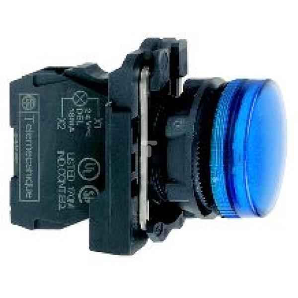 Wskaźnik św. nieb. O22 zwykła soczewka zinteg. LED 230...240V XB5AVM6