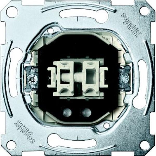 Mechanizm przycisku podwójnego styk zw. 1-bieg. z podśw., 10A, AC 250 V, b.śrub. MTN3165-0000
