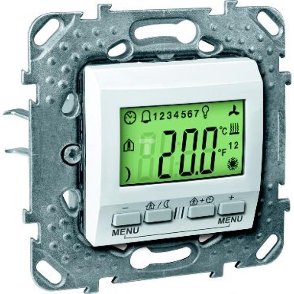 Unica KNX - pokojowy regulator temperatury - 230 V AC - 2m - biały MGU50.534.18