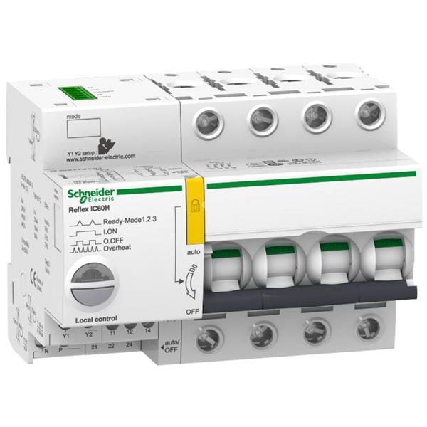 Wyłącznik zintegrowany sterujący Reflex iC60H Ti24 25A, 4p, char. C A9C65425