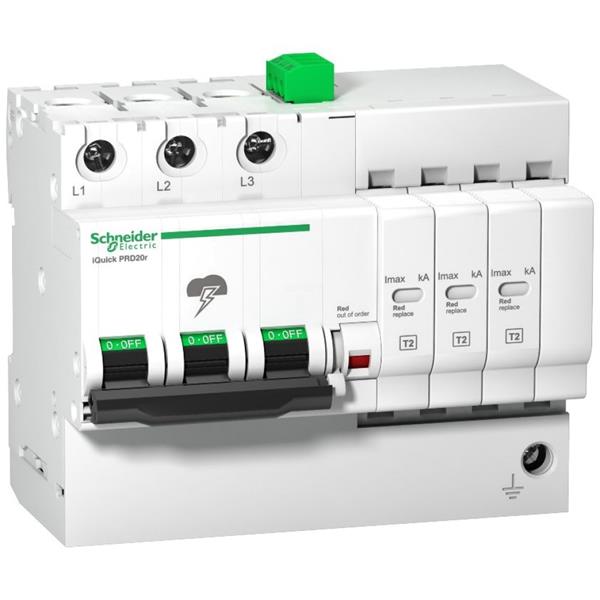 Ogranicznik przepięć iQuick PRD8r - 3p - 350 V - ze zdalnym przeniesieniem A9L16299
