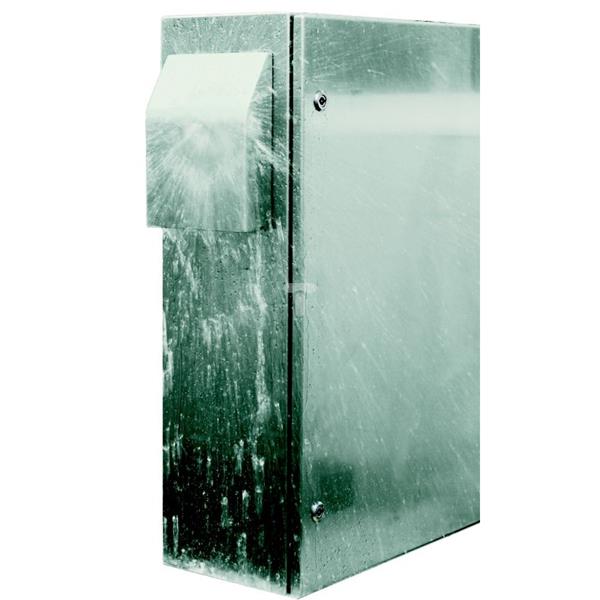 Kratka otworu 125x125mm stal nierdzewna z filtrem, IP55 NSYCAP223LXF