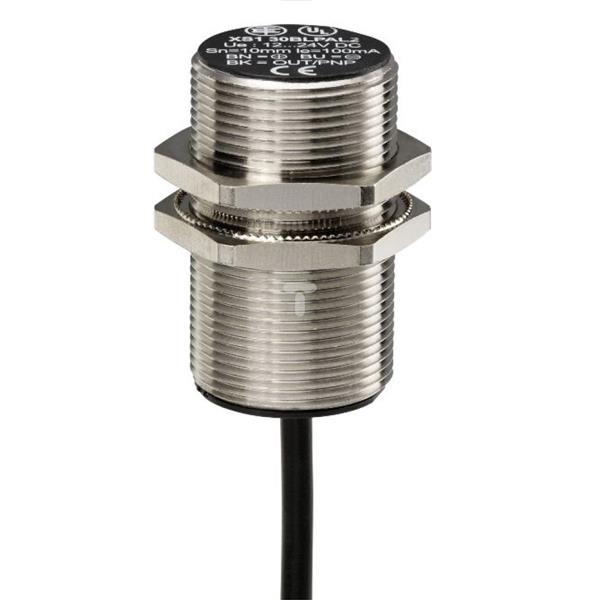 Czujnik indukcyjny XS5 M30, L62mm, mosiądz, Sn10mm, 12..48VDC, przew. 2m XS530BLPAL2