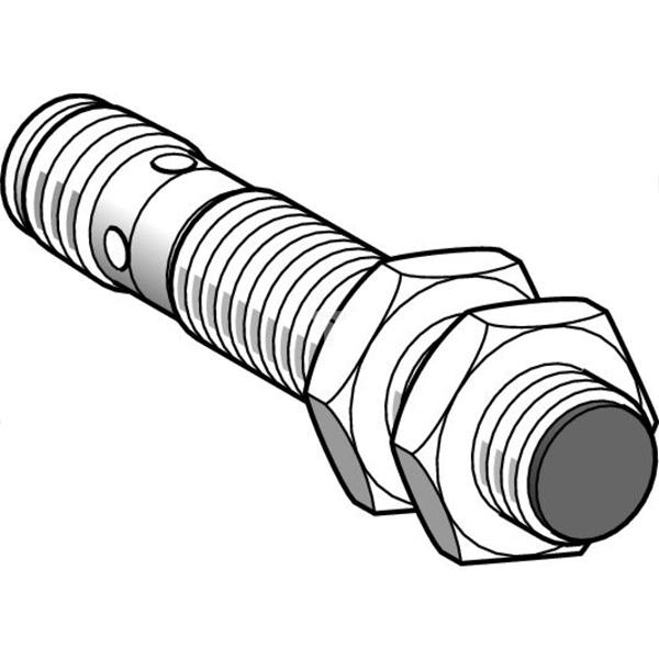 Czujnik indukcyjny XS6 M18, L50mm, mosiądz, Sn 8mm, 12...24 VDC, M12 XS618B3DAM12