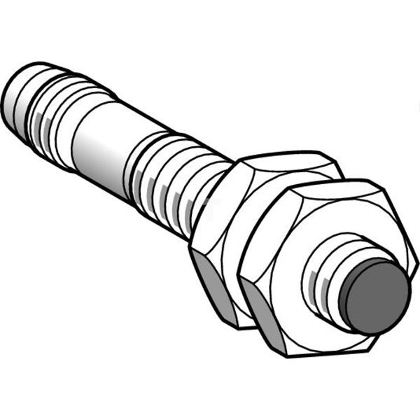 Czujnik indukcyjny XS5 M8, L42mm, mosiądz, Sn1,5mm, 12..24VDC, M8 XS508B1NAM8