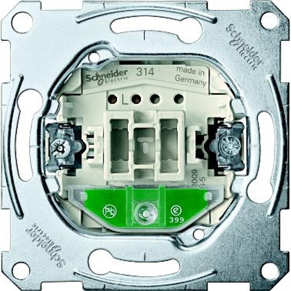 Mechanizm łącznika pojedynczego 1-bieg. z sygn. zał., p/t, 16AX, AC 250 V, b.śrub. MTN3601-0000