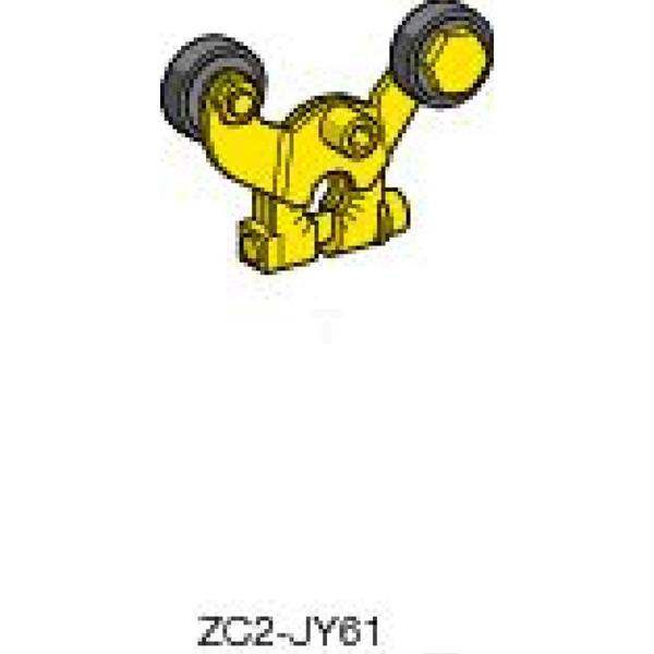 Dźw. łącznika krańcowego ZC2JY, ramie widełk. z rolkami 2 tory, -40..70°C ZC2JY61