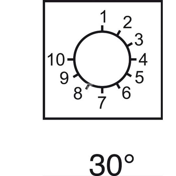 Etykieta do łącznika krzywkowego 1 do 10, 46x46mm XBCY7227